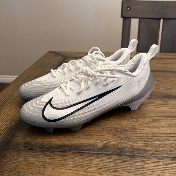 Nike Vapor Speed 3 Mens Size 10.5 Football Cleats White Grey FB3303-100 ..S21 main image 4